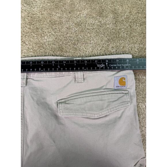 Carhartt Mens Relaxed Fit Cargo Shorts Beige Size 42 103542 232 C524 - Picture 12 of 13